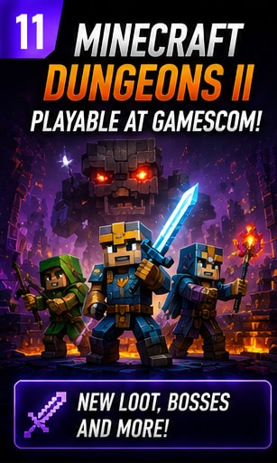 Minecraft Dungeons II Continues Its First Public Gamescom Demo