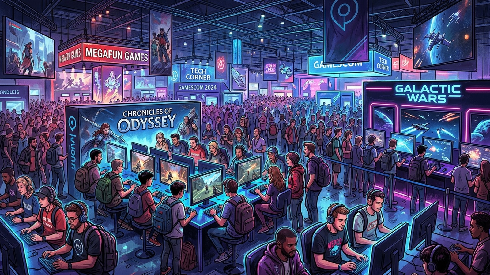 Saturday Gamescom Spotlight Shifts From Reveals to Playable Games