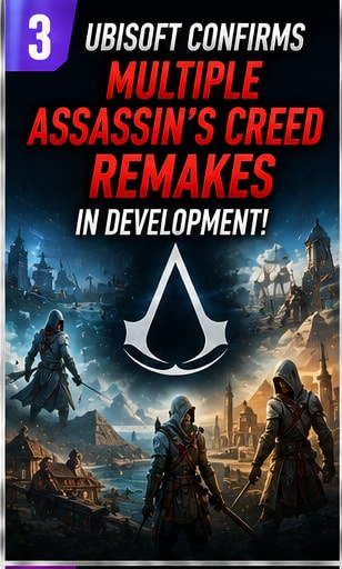 Ubisoft Confirms Multiple Assassin's Creed Remakes Are in Development