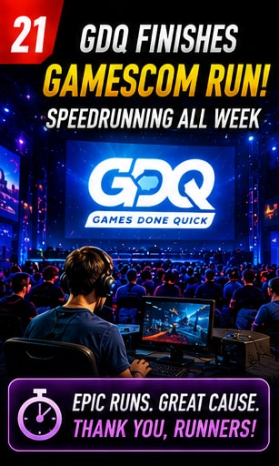 Games Done Quick Completes Its Gamescom Run Today