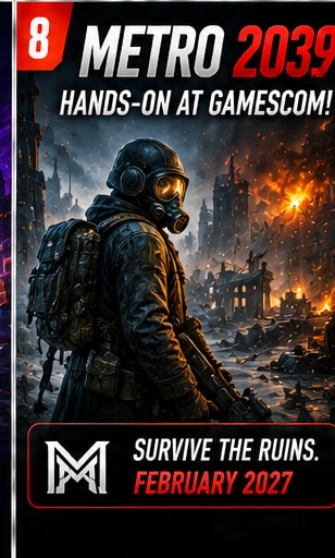 Metro 2039 Offers Final Gamescom Demo Ahead of 2027 Release