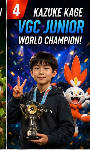 Kazuke Kage Crowned Pokémon VGC Junior World Champion