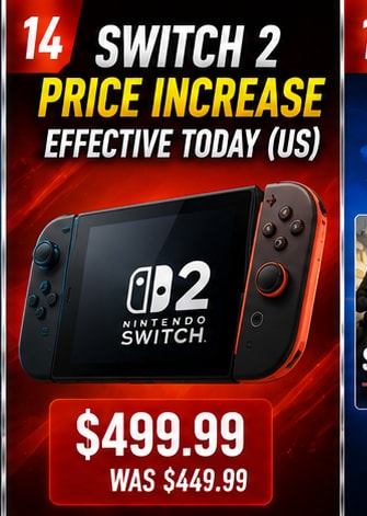 Nintendo Switch 2 Price Rises to $499.99 in the United States