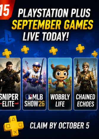 PlayStation Plus September Monthly Games Become Available