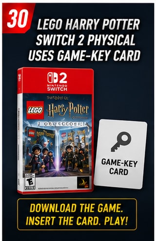 LEGO Harry Potter Switch 2 Physical Edition Uses a Game-Key Card