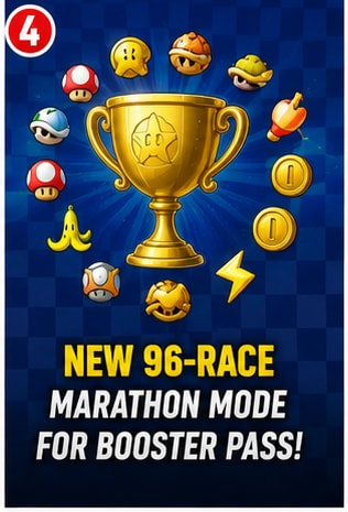 Mario Kart 8 Deluxe Adds a 96-Race Marathon Option