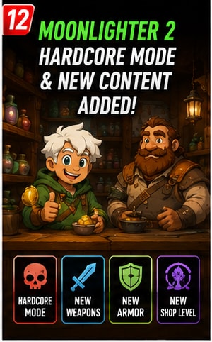Moonlighter 2 Adds Hardcore Mode and Postgame Challenges