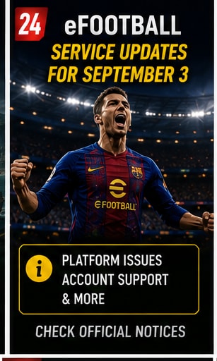 eFootball Receives September 3 Service Updates