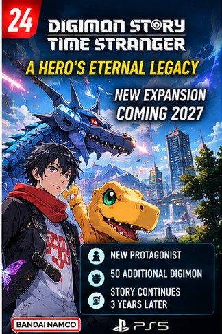 Digimon Story Time Stranger Expansion Introduces a New Hero and 50 Digimon