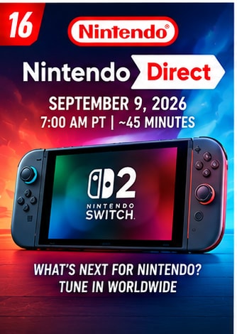 Full Nintendo Direct Confirmed for September 9
