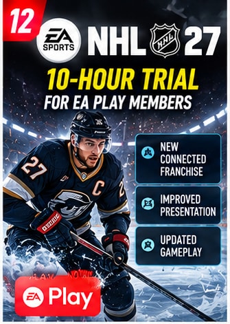 EA Play Members Can Spend Up to Ten Hours With NHL 27