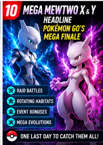 Mega Mewtwo X and Mega Mewtwo Y Headline Pokémon GO's Mega Finale