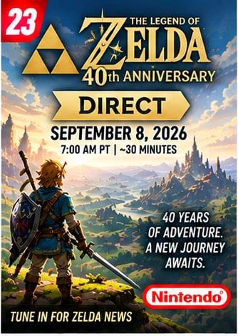 Nintendo's Zelda 40th Anniversary Direct Is Now Two Days Away