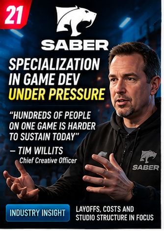 Saber Executive Says Overspecialized Studios Face Increasing Pressure