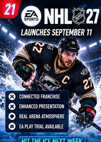 EA Sports NHL 27 Heads Toward September 11 Launch