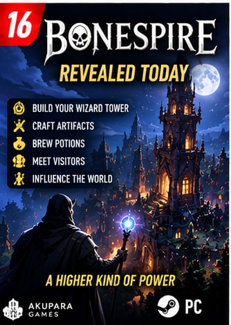 Bonespire Revealed as a Dark Wizard-Tower Crafting Game