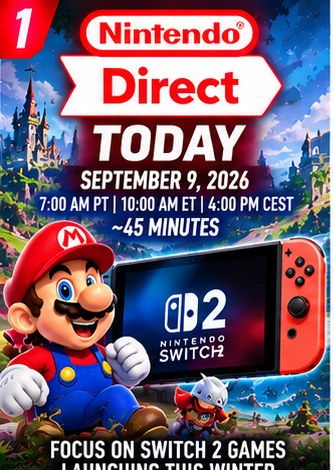 Nintendo Direct Focuses on Winter Switch 2 Games Today