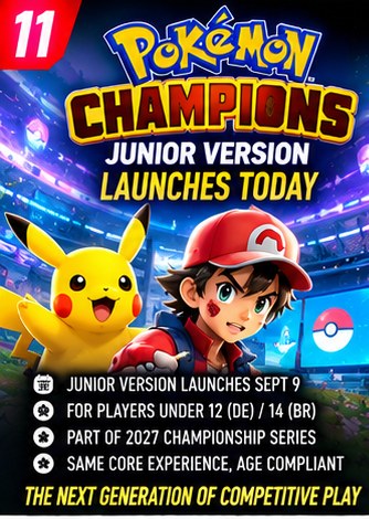 Pokémon Champions Junior Version Launches Today
