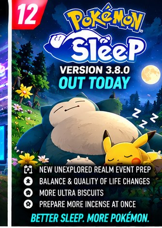 Pokémon Sleep Version 3.8.0 Arrives With Event Prep and QoL Upgrades