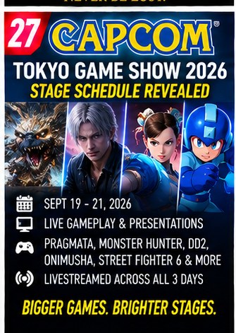 Capcom Reveals Full Tokyo Game Show 2026 Stage Schedule