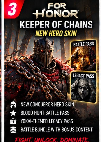 For Honor Introduces Keeper of Chains Hero Skin and New Seasonal Passes