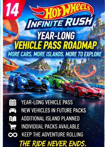 Hot Wheels Infinite Rush Begins a Year-Long Vehicle Pass Roadmap