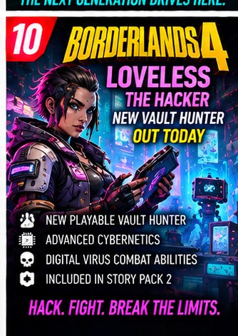 Loveless the Hacker Joins Borderlands 4 as a New Vault Hunter