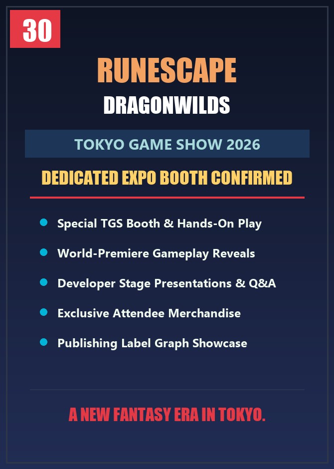 RuneScape: Dragonwilds Confirmed for Dedicated Tokyo Game Show Booth