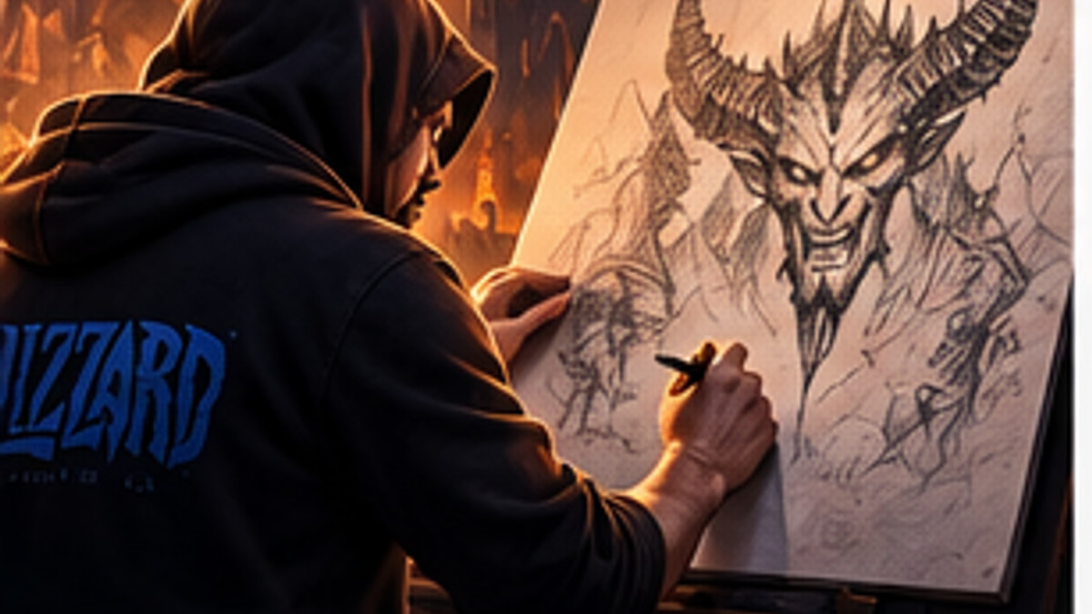 Diablo Immortal Hosts Live Artist Drawing Session at BlizzCon — original editorial gaming news illustration