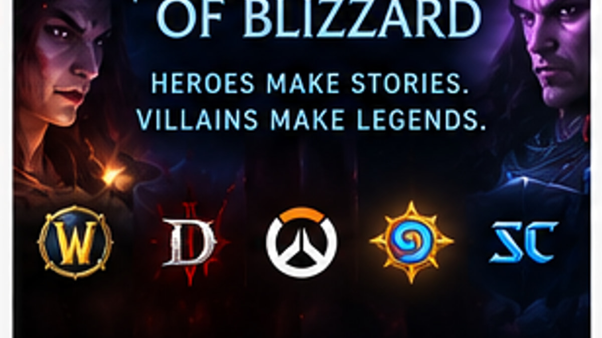 Villains of Blizzard Panel Celebrates the Company's Biggest Antagonists — original editorial gaming news illustration