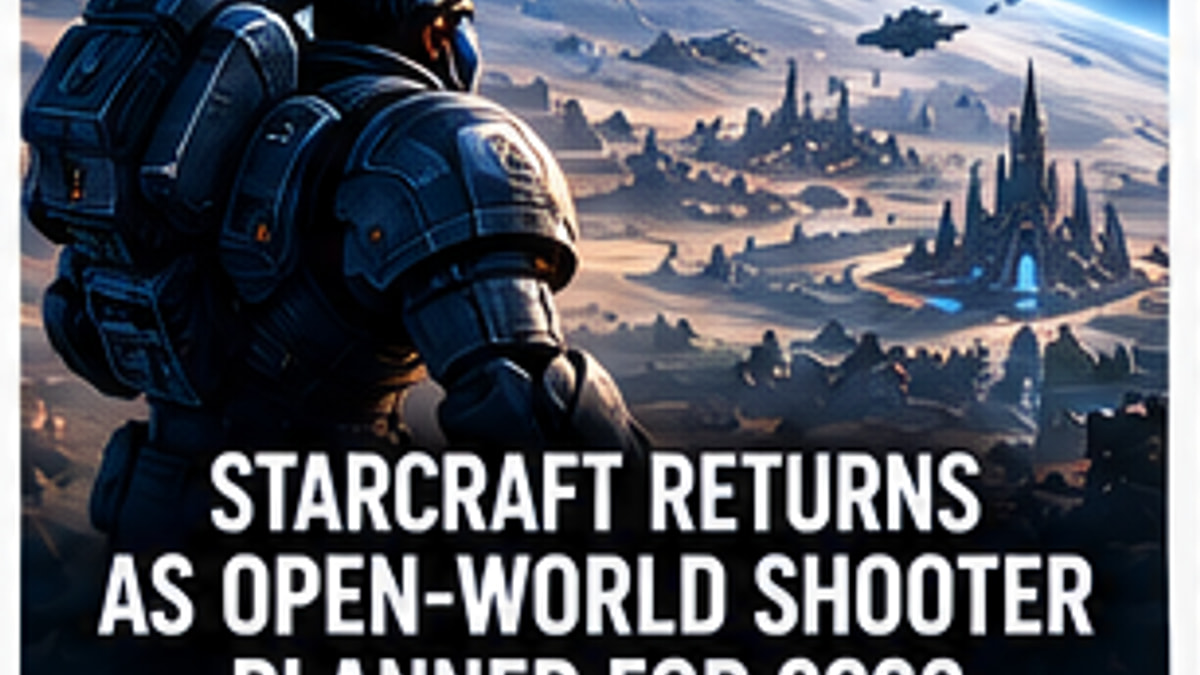 StarCraft Returns as an Open-World Shooter Planned for 2030 — original editorial gaming news illustration