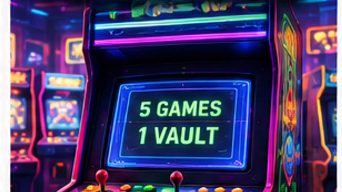 5 in 1 Arcade Vault Launches on Xbox Today — original editorial gaming news illustration