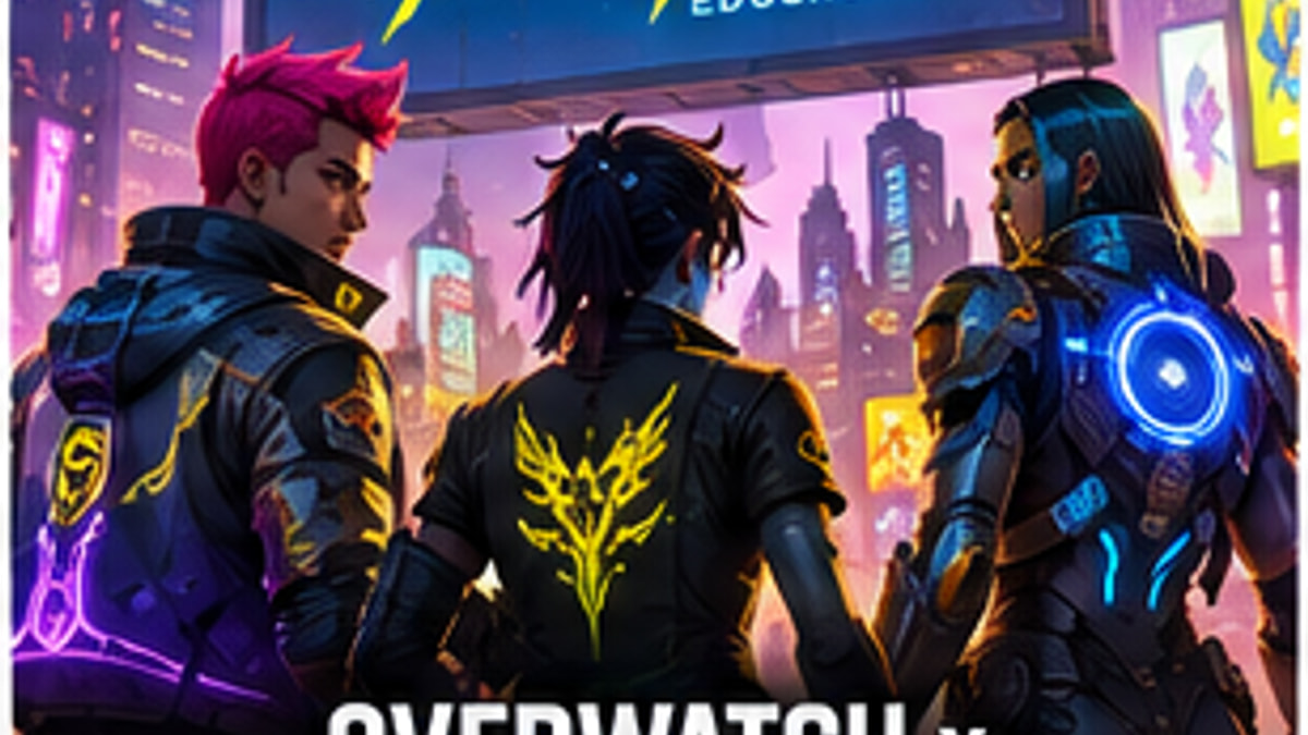Overwatch and Cyberpunk: Edgerunners Collaboration Confirmed for 2027 — original editorial gaming news illustration