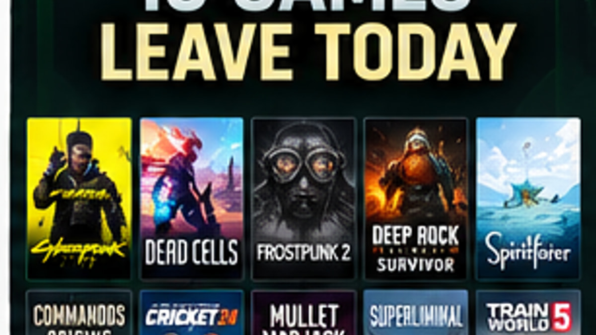 Ten Games Leave Xbox Game Pass Today — original editorial gaming news illustration