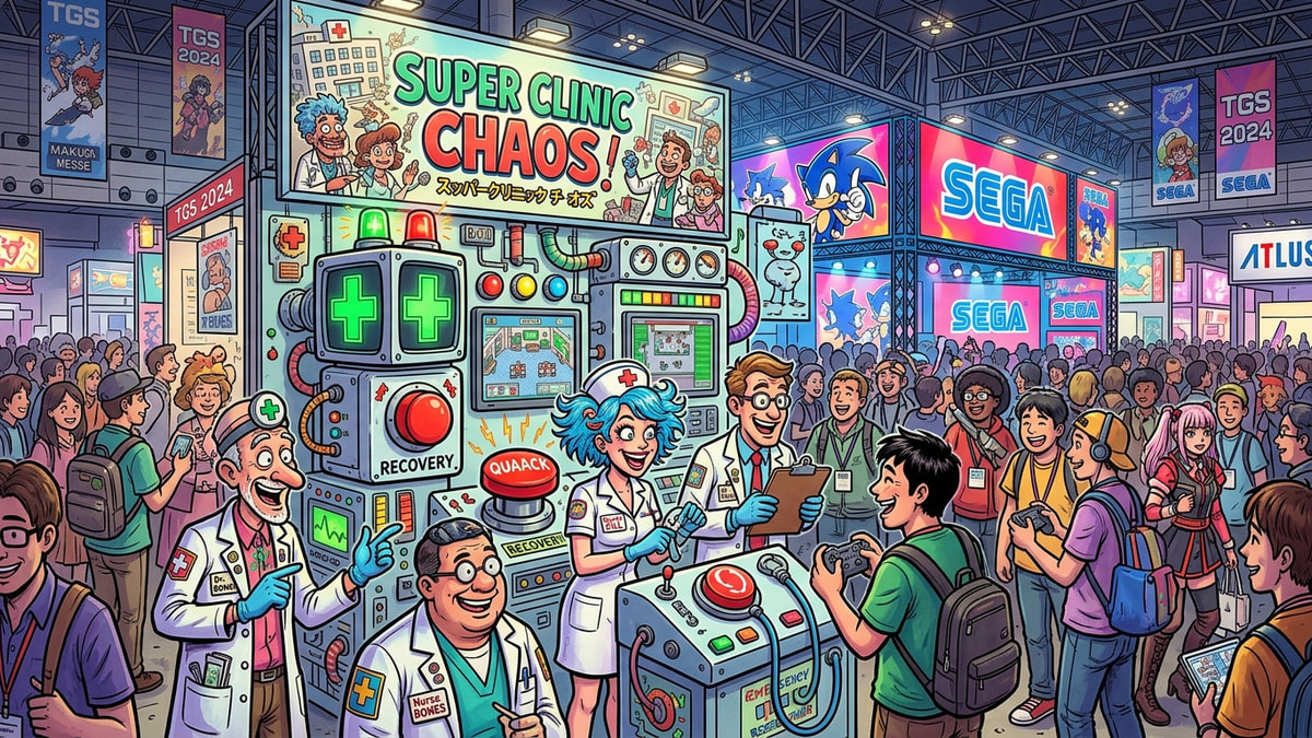 Two Point Hospital Collection Arrives as Sega Prepares for TGS — original editorial gaming news illustration
