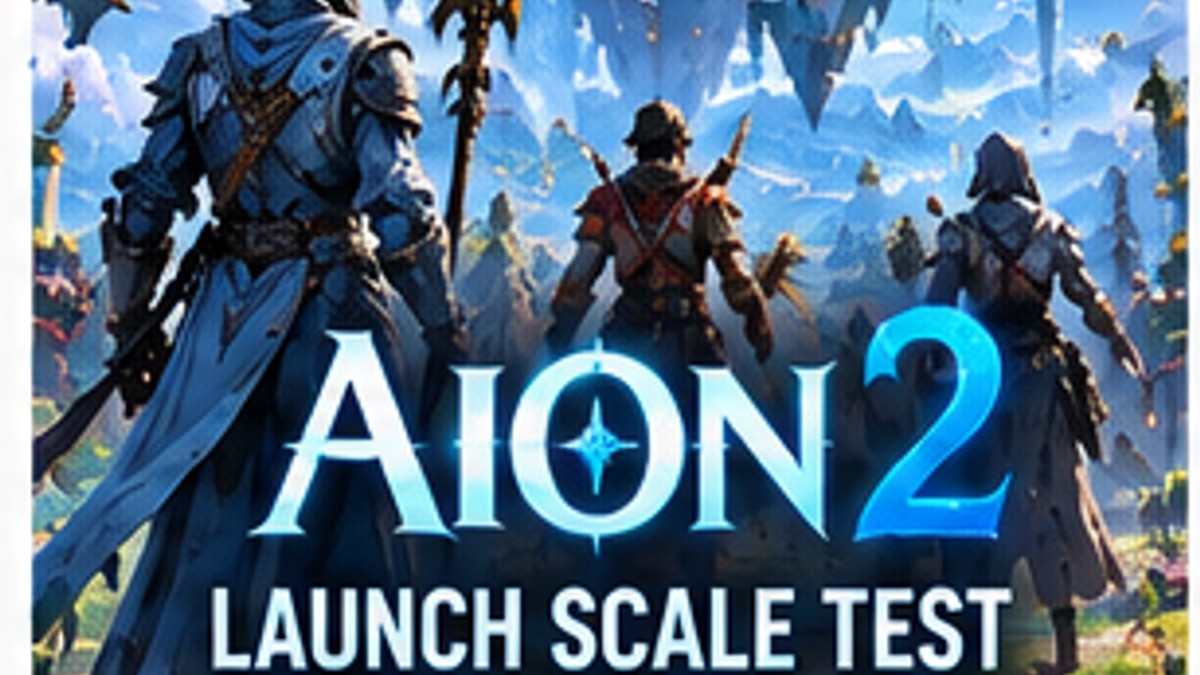 AION 2 Launch Scale Test Enters Its Second Day — original editorial gaming news illustration