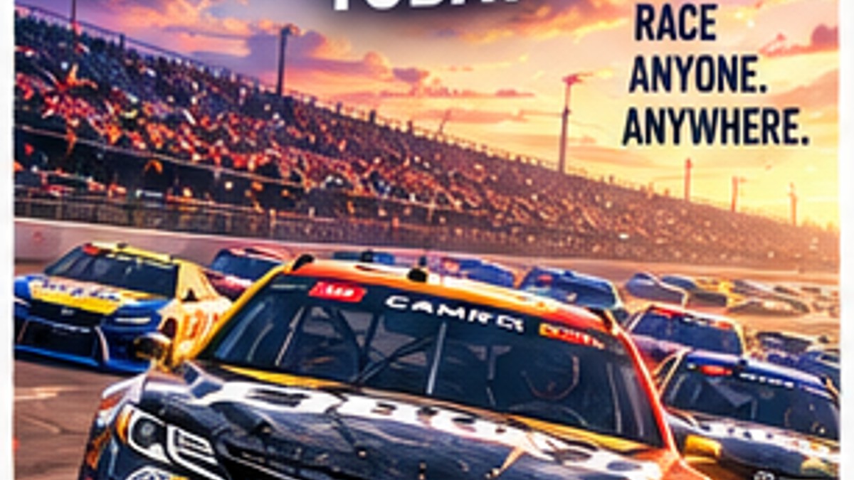 NASCAR 26 Launches Worldwide Today — original editorial gaming news illustration