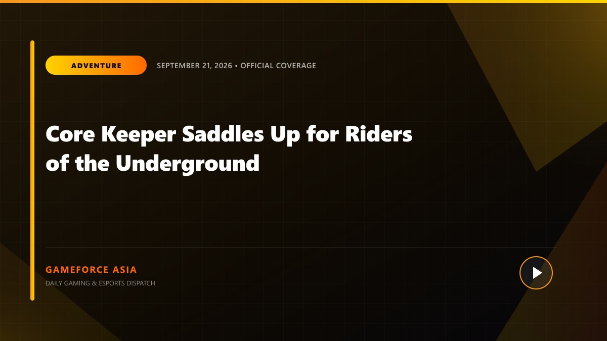 Core Keeper Saddles Up for Riders of the Underground — original editorial gaming news illustration
