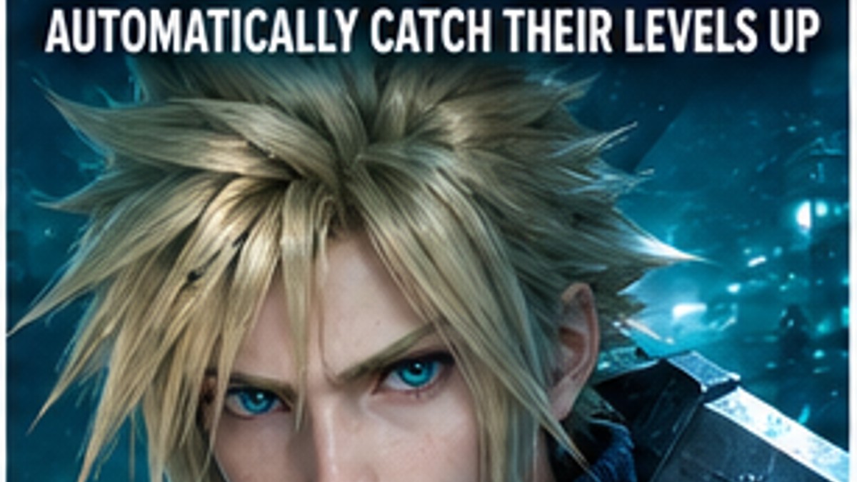 Final Fantasy VII Revelation Will Let Story-Focused Players Automatically Catch Their Levels Up — original editorial gaming news illustration