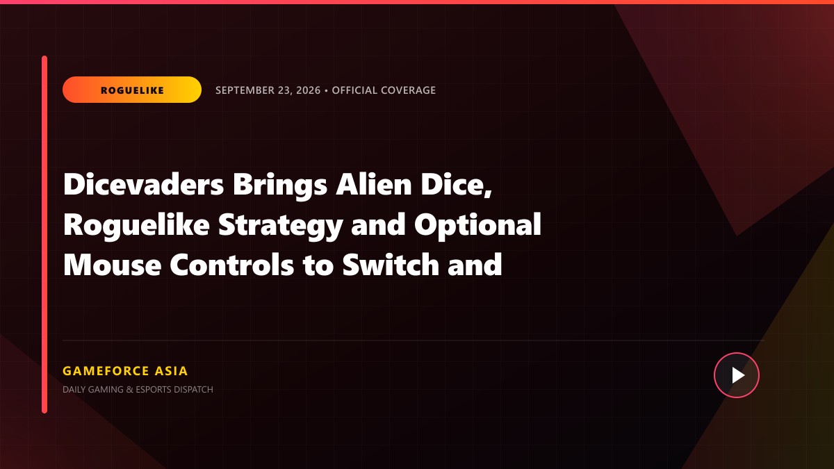 Dicevaders Brings Alien Dice, Roguelike Strategy and Optional Mouse Controls to Switch and Switch 2 — original editorial gaming news illustration