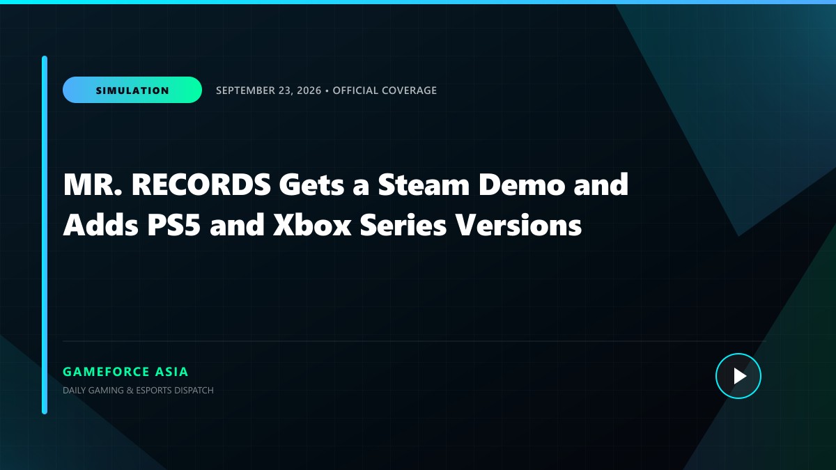 MR. RECORDS Gets a Steam Demo and Adds PS5 and Xbox Series Versions — original editorial gaming news illustration
