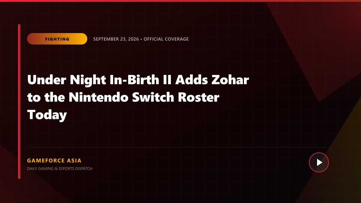 Under Night In-Birth II Adds Zohar to the Nintendo Switch Roster Today — original editorial gaming news illustration