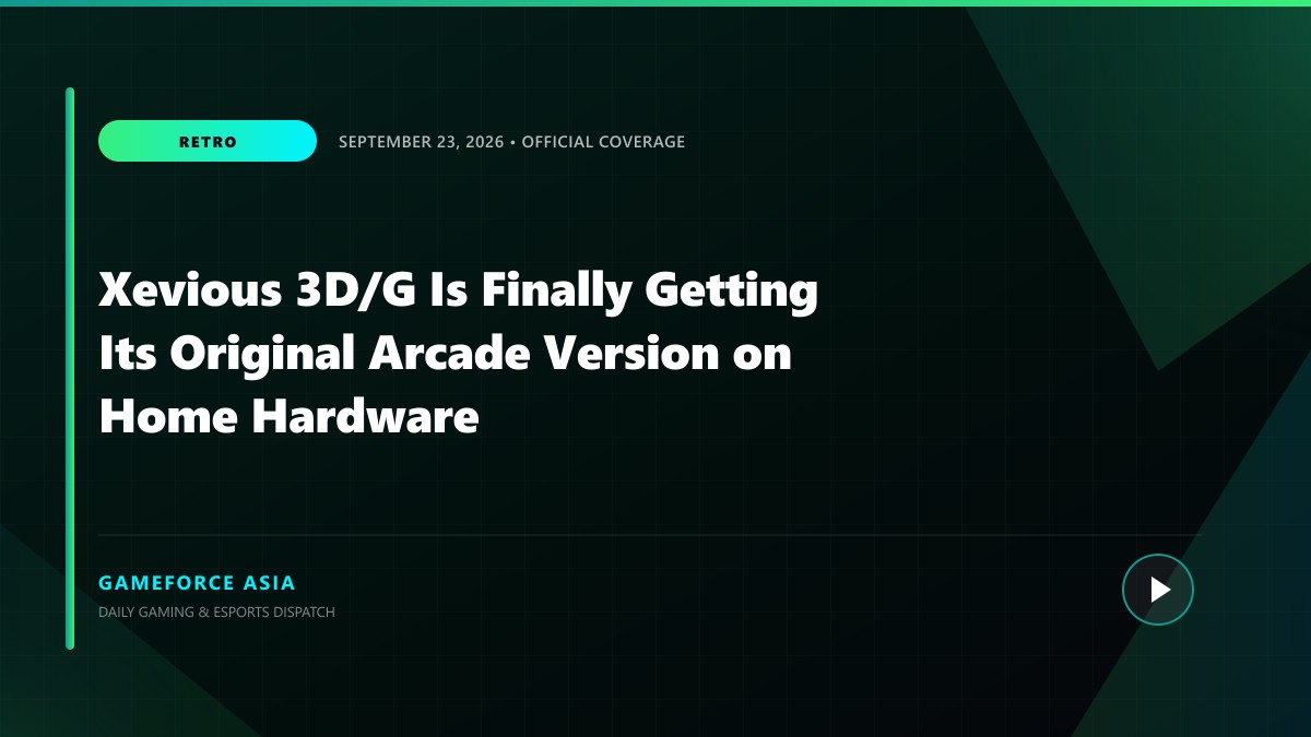 Xevious 3D/G Is Finally Getting Its Original Arcade Version on Home Hardware — original editorial gaming news illustration