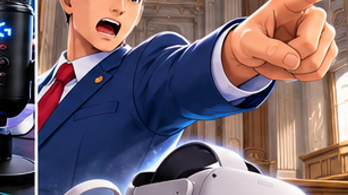 Ace Attorney: Dual Destinies VR Lets You Point, Shout and Object With Your Actual Hands — original editorial gaming news illustration