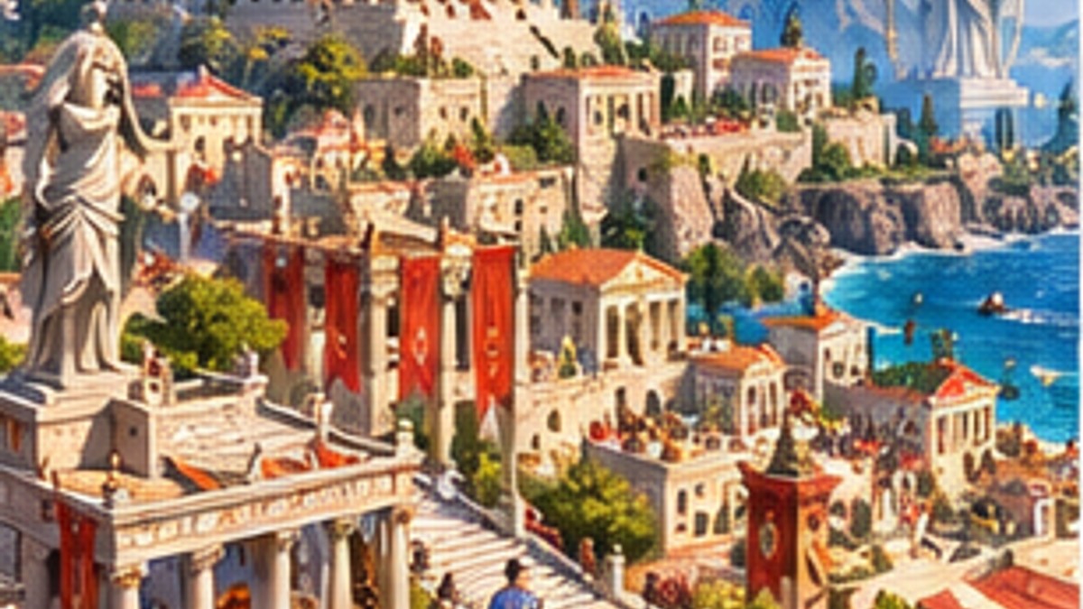 Theos: Cities of Myth Will Ask the Greek Gods to Approve Your Urban Planning on November 4 — original editorial gaming news illustration
