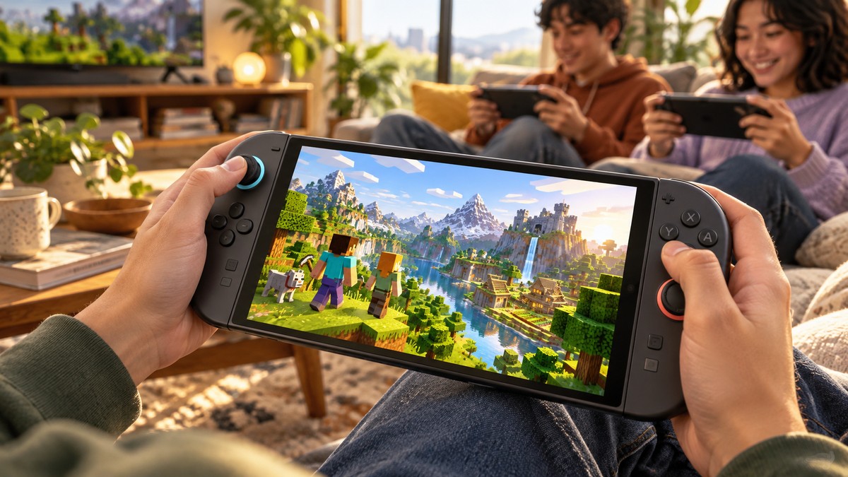 Minecraft Finally Gets a Native Switch 2 Version on October 27 — original editorial gaming news illustration