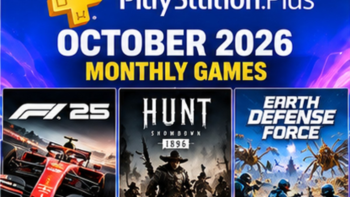 PlayStation Plus October Lineup Brings F1 25, Hunt: Showdown 1896 and Earth Defense Force — original editorial gaming news illustration