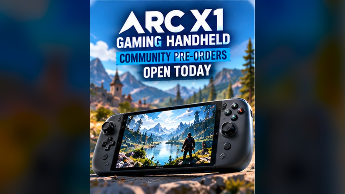 ARC X1 Gaming Handheld Opens Community Pre-Orders Today — original editorial gaming news illustration