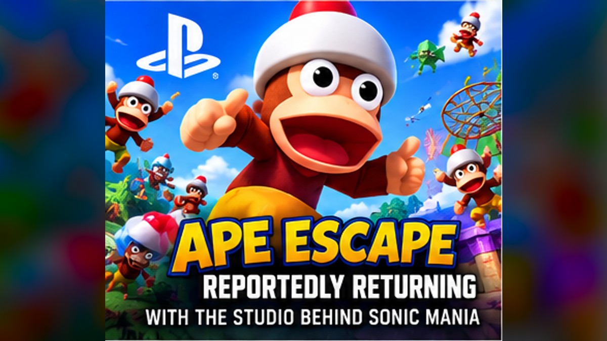 Ape Escape Reportedly Returning with the Studio Behind Sonic Mania — original editorial gaming news illustration