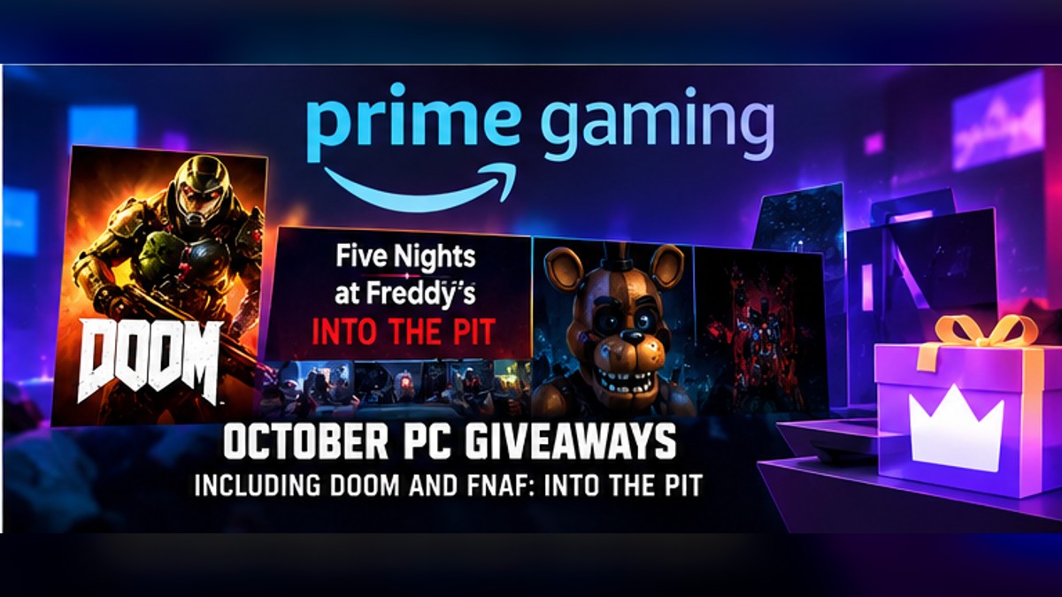 Prime Gaming Unveils October PC Giveaways Including DOOM and FNAF: Into the Pit — original editorial gaming news illustration